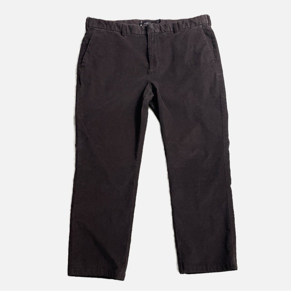 Black Brown 1826 Men’s Corduroy Pants Trousers Size 38 Brown Classic Fit - Picture 1 of 9